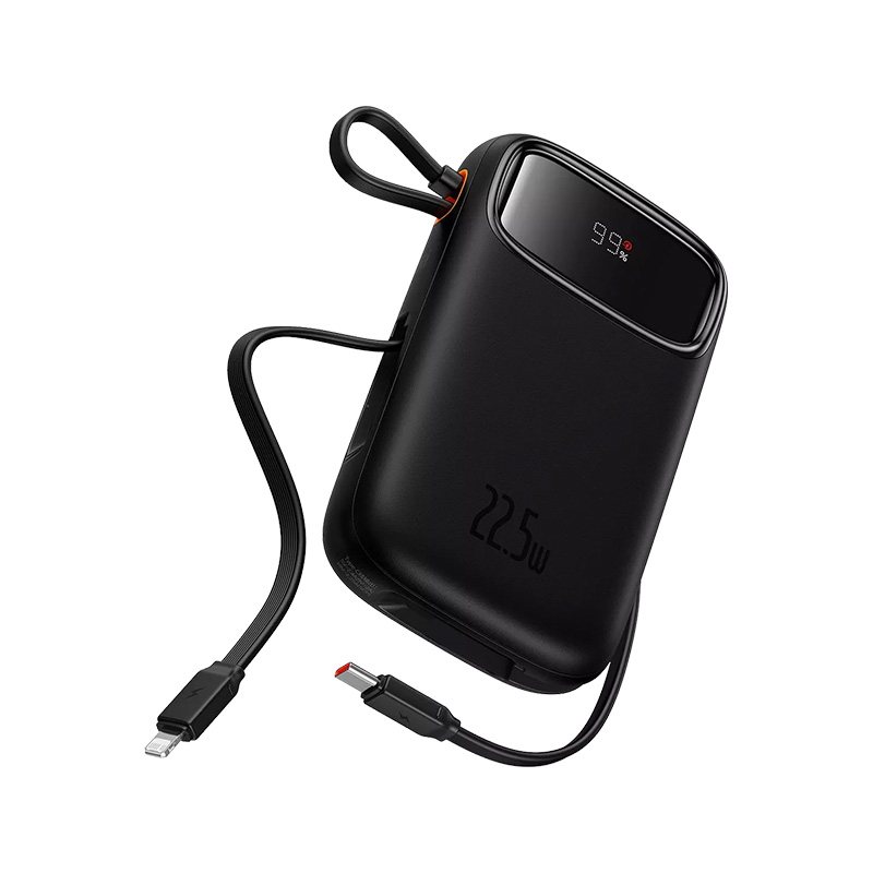 BASEUS Cargador Portátil 20000mAh con Doble Cable Integrado