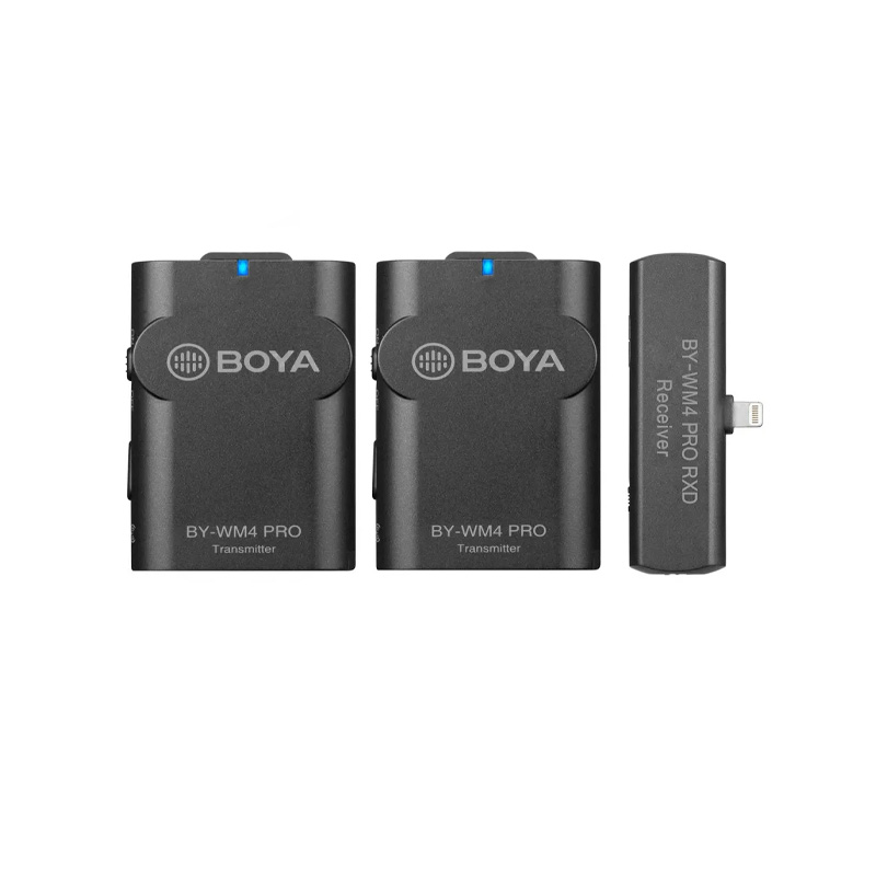 BOYA BY-WM4 PRO-K4 Micrófono Inalámbrico para Dispositivos iOS