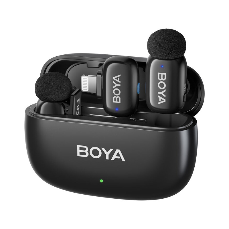 BOYA Mini Micrófono Inalámbrico Ultracompacto Tipo Lightning
