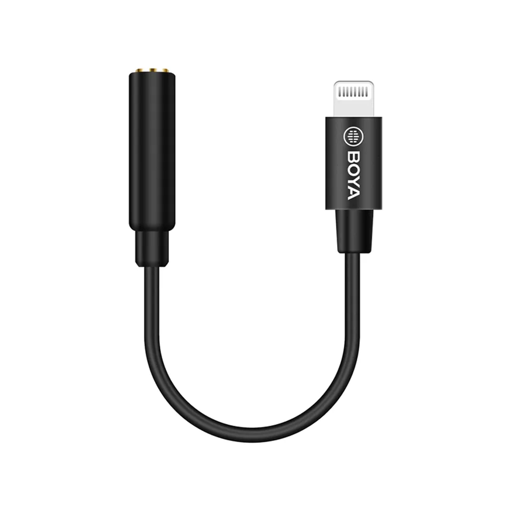 BOYA BY-K3 Adaptador de Audio de TRRS 3.5mm a Lightning